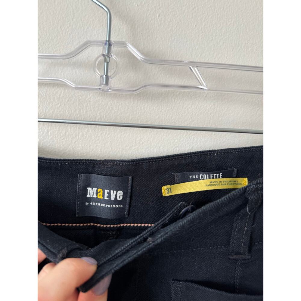 Anthropologie Maeve 31 The Colette Cropped Linen Wide-Leg Pants - Picture 3 of 7